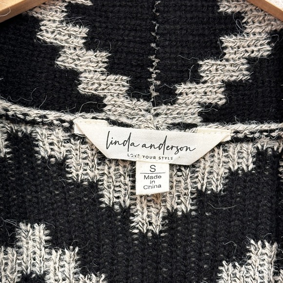 Linda Anderson Long Cardigan Womens S Desert Horizon Shawl Type Beige Southwest - Picture 6 of 9